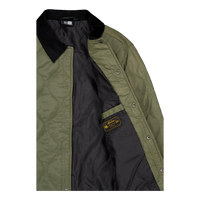 New Era Green Quilted Coach Jacket