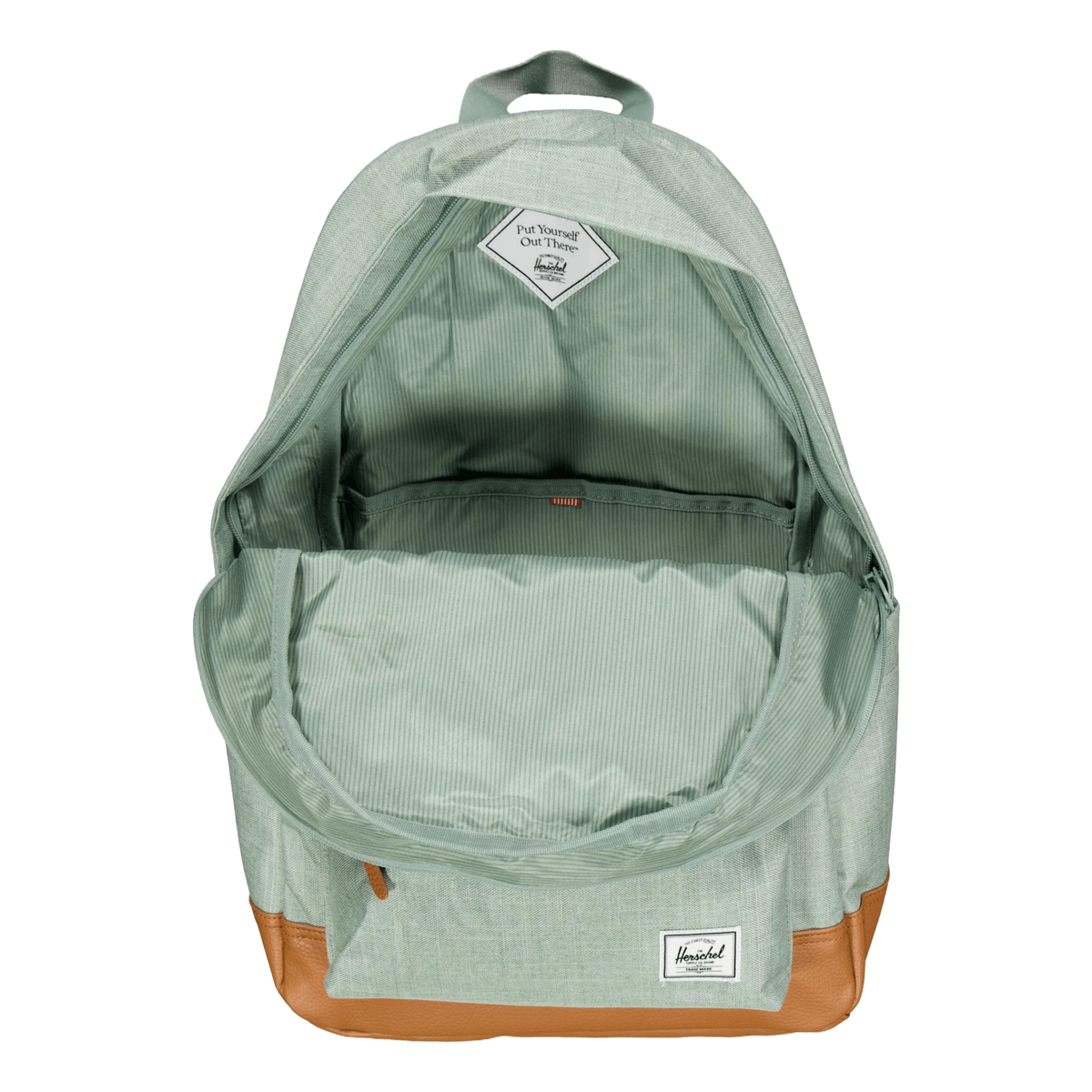 Herschel Heritage Backpack Iceberg Green Crosshatch/natur