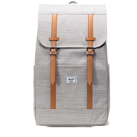 Herschel Little America Mid Ba Light Grey Crosshatch