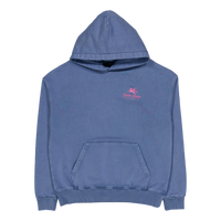 550g  Washed Premium Hoodie Blue/pink