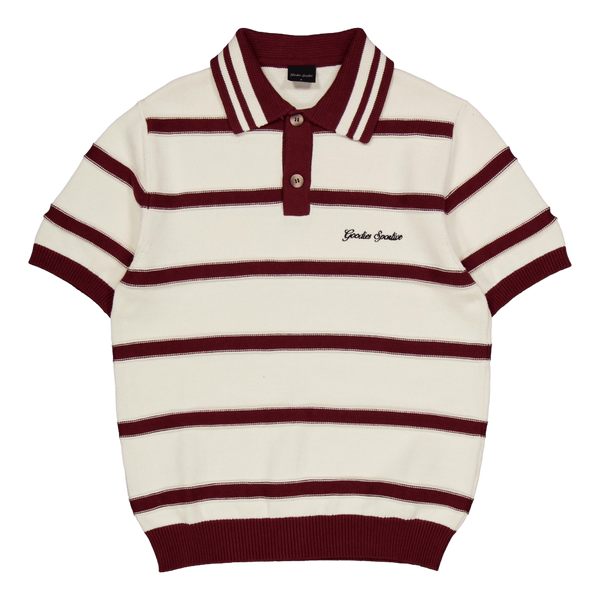 Red Plum Polo Burgundy/ecru