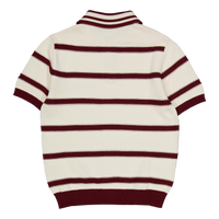 Red Plum Polo Burgundy/ecru