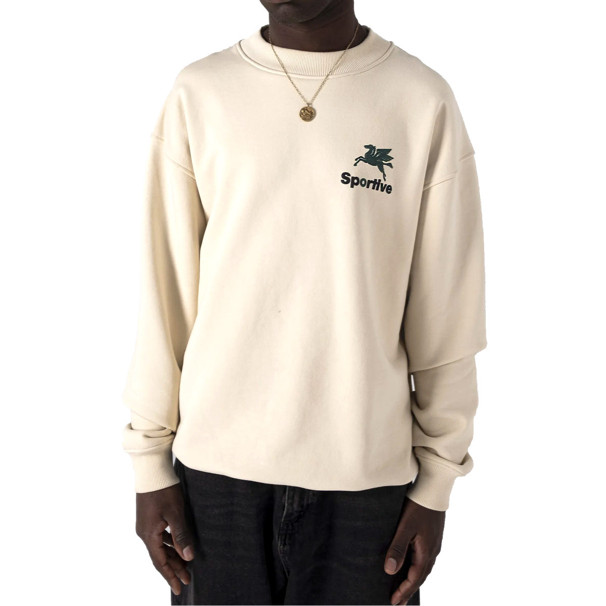 550gms Premium Hummus Crewneck Ecru