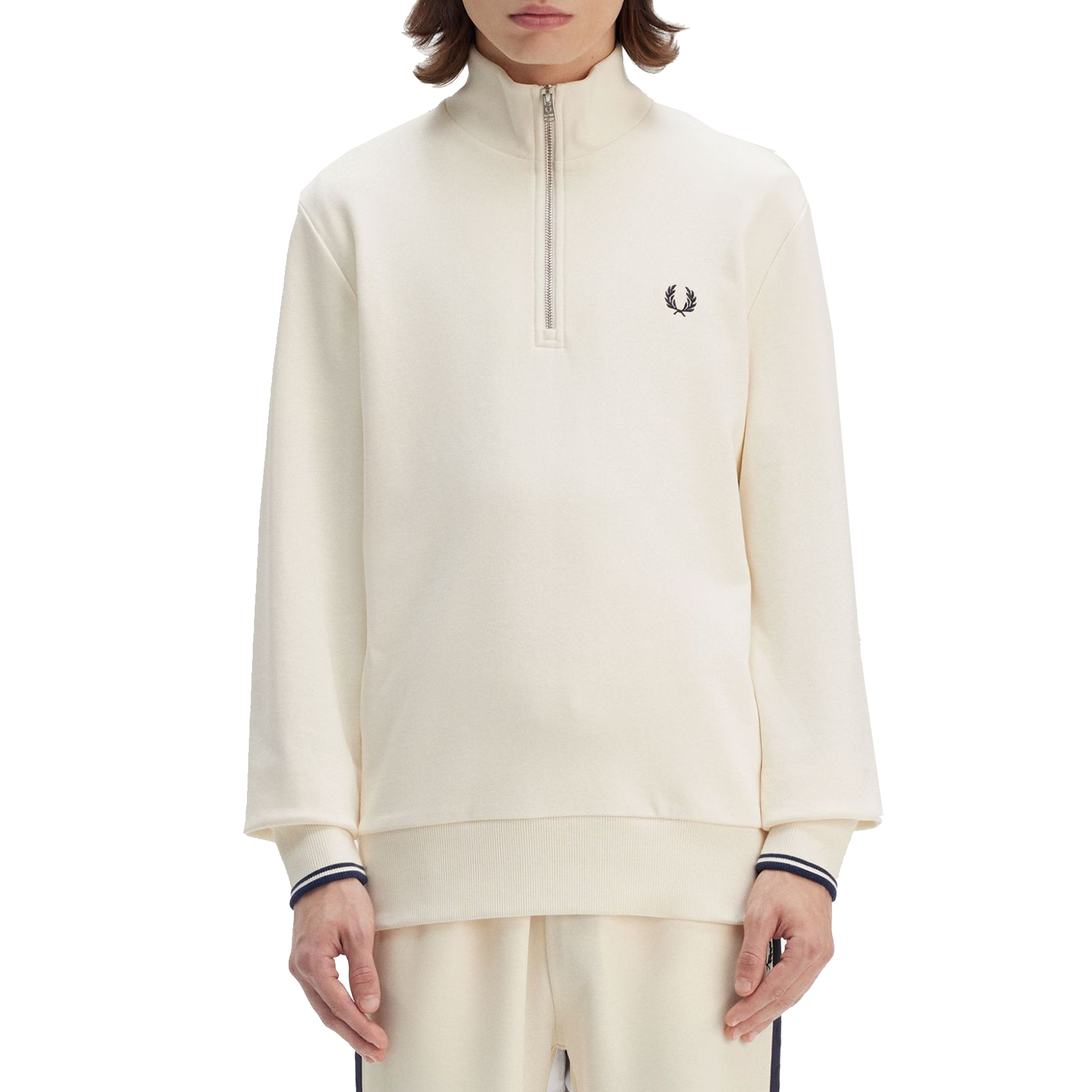 Fred Perry - Felpa girocollo M7535 Ecru Fred Perry - Felpa girocollo M7535 Ecru