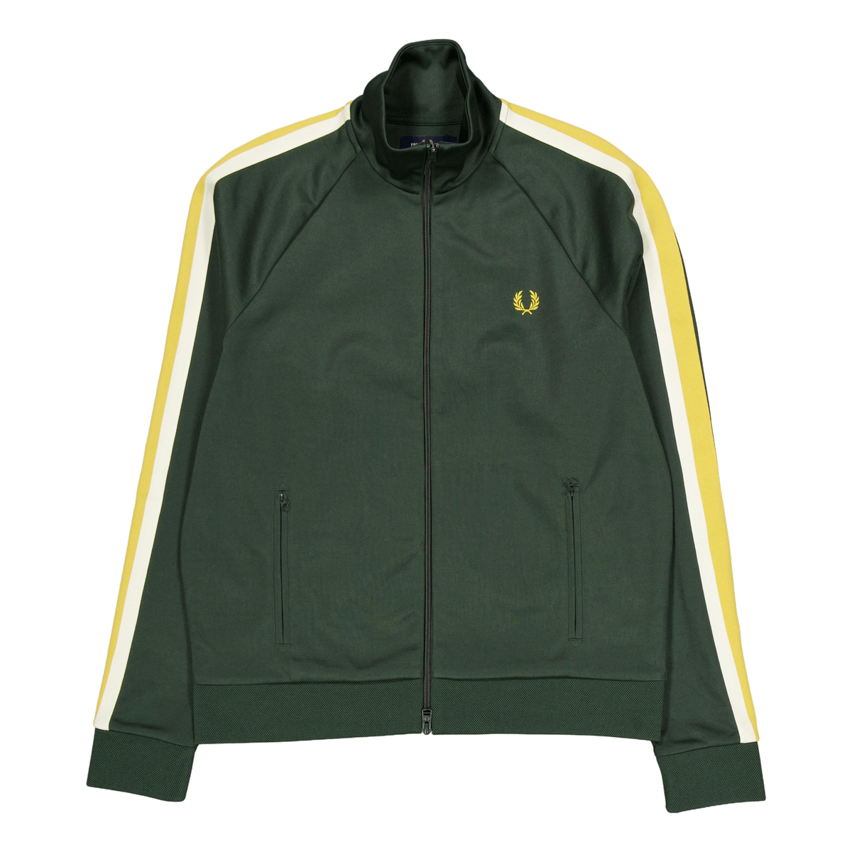 Two Colour Tape Track Jacket Court Green