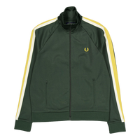 Two Colour Tape Track Jacket Court Green