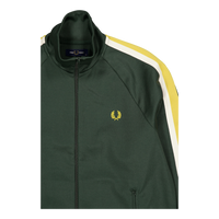 Two Colour Tape Track Jacket Court Green