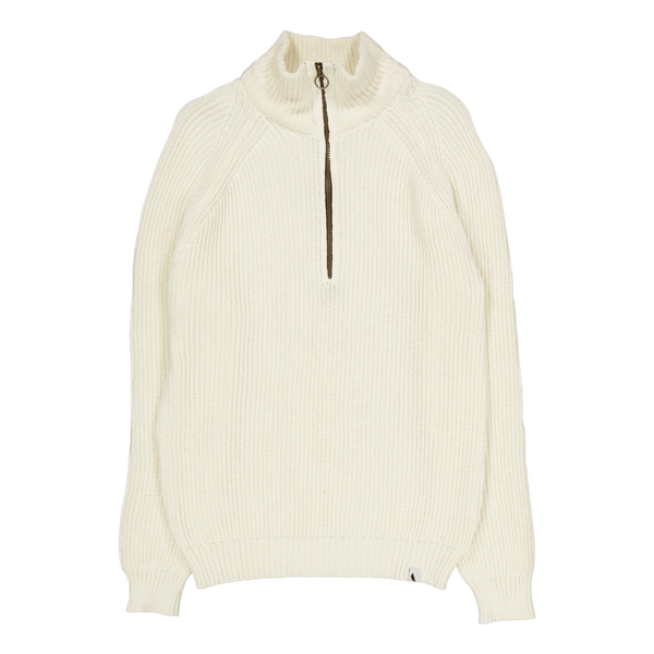 Felix Quarter Zip Jumper White