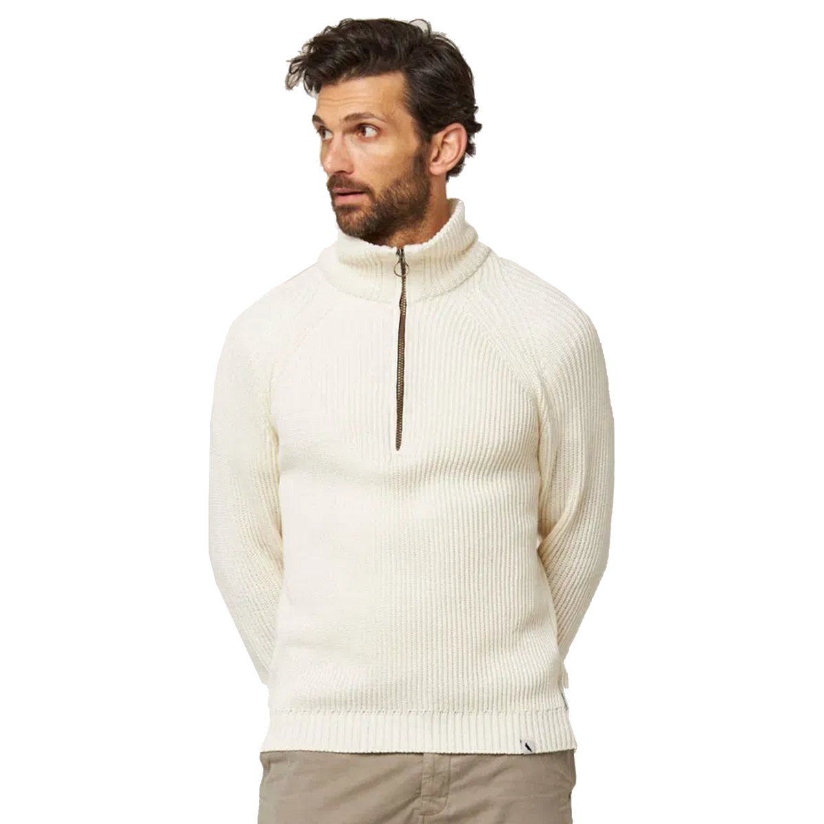 Felix Quarter Zip Jumper White