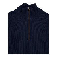 Felix Quarter Zip Jumper Navy