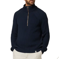 Felix Quarter Zip Jumper Navy