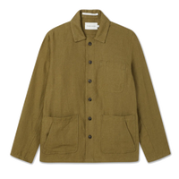 Grange Linen Shacket Khaki