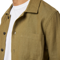 Grange Linen Shacket Khaki