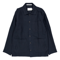 Grange Linen Shacket Navy