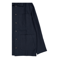 Grange Linen Shacket Navy