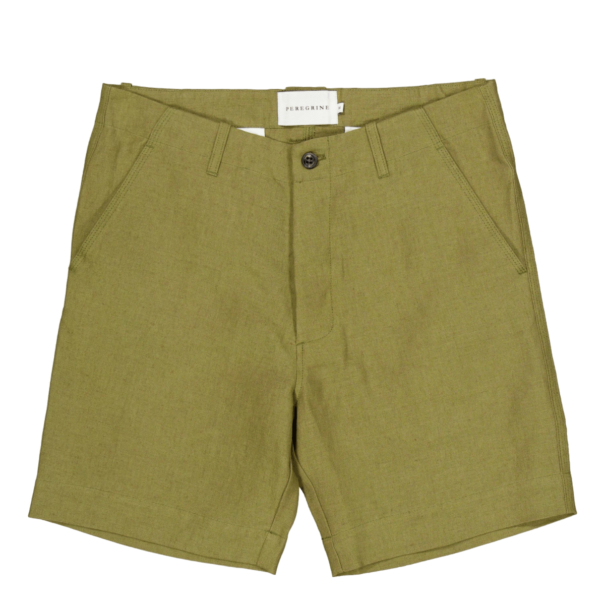 Grange Linen Shorts Moss