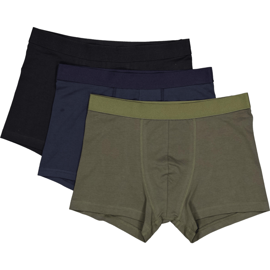 Boxer-Brief 3-pack Black, Navy Blue, Army Green