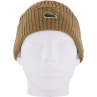 Rib Knit Brushed Wool Beanie Brown Dpc