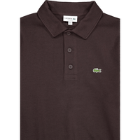 Ribbed Cotton Polo Collar Swea Brown Skb