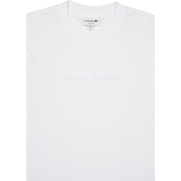 Embroidered Cotton T-shirt White 001