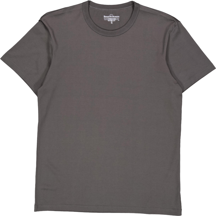Crew-neck Pima Charcoal