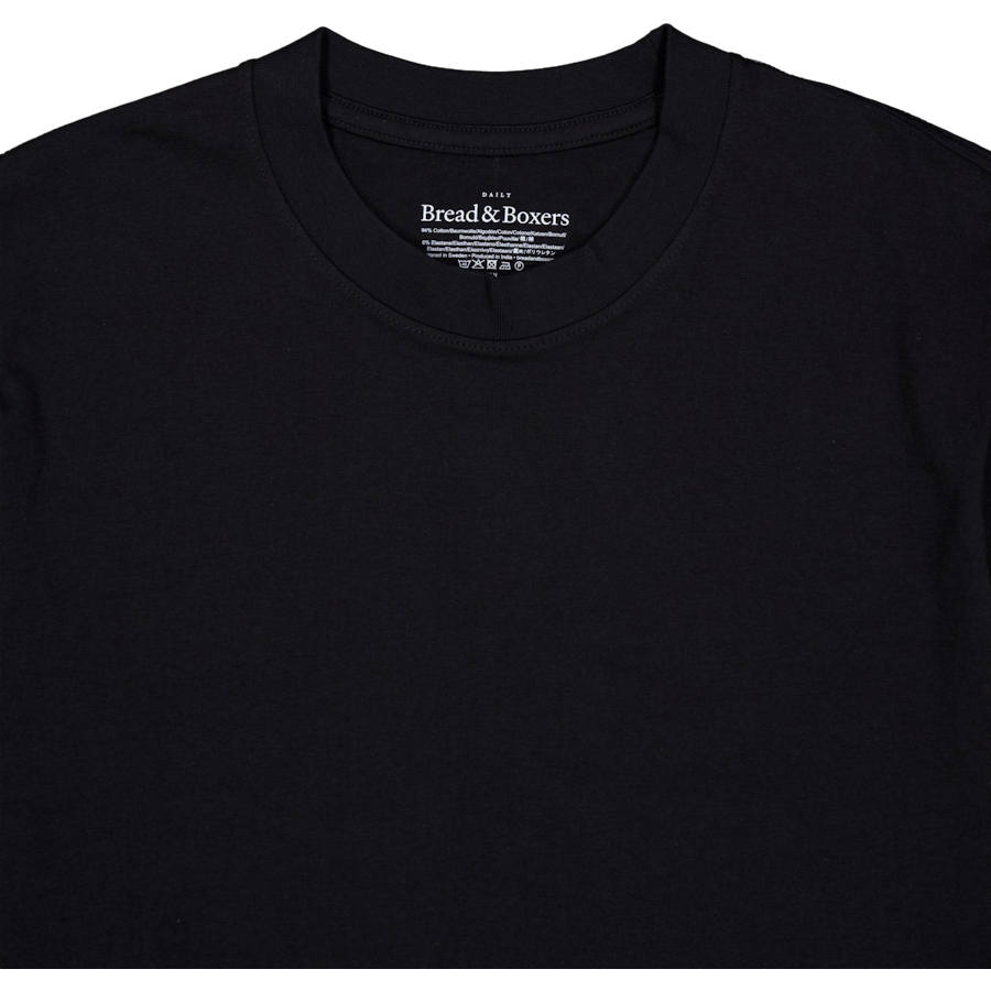High Neck Tee Black