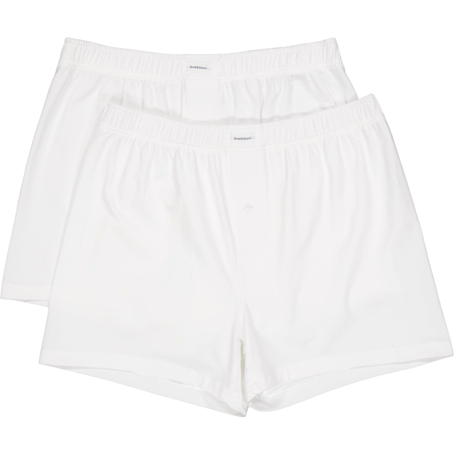 Jersey Boxer Shorts 2-pack White