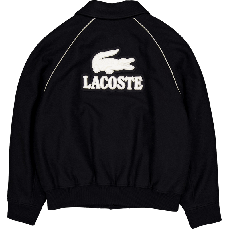 Badge Accent Wool Varsity Jack Black