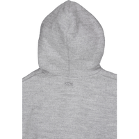 Embroidered Signature Hoodie Silver Chine