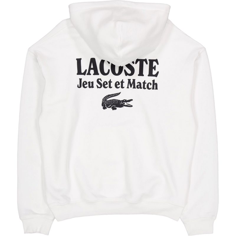 Multi Print Fleece Hoodie Flour