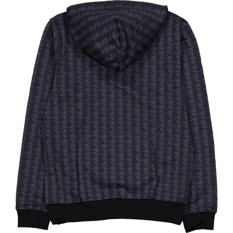 Monogram Fleece Hoodie Graphite Sombre/black