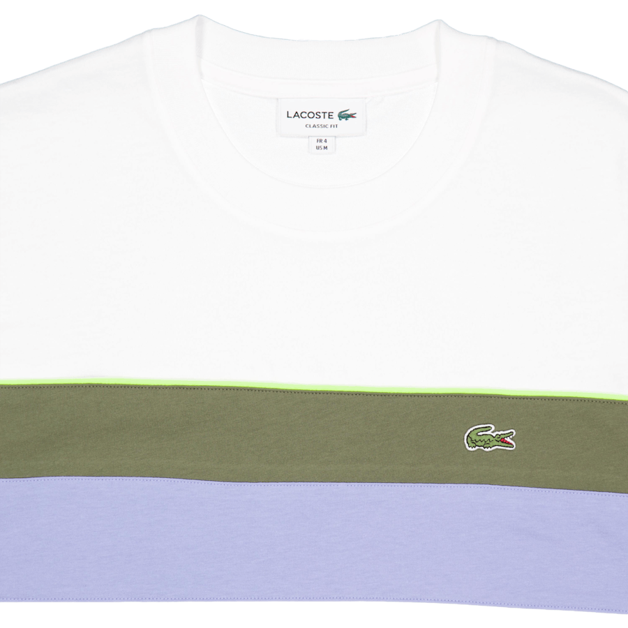 Jersey Colour-block T-shirt Flour/olive-delphinium