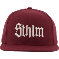 Sthlm Classic Snapback Burgundy/cream