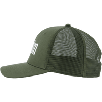 Sthlm Classic 6 Panel Trucker  Olive/white