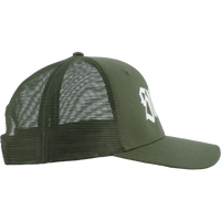Sthlm Classic 6 Panel Trucker  Olive/white