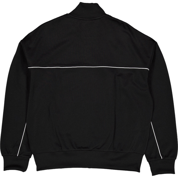 Trim Accent Zipped Sweatshirt Black