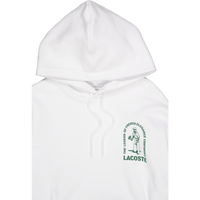 Loose Fit Printed Hoodie White