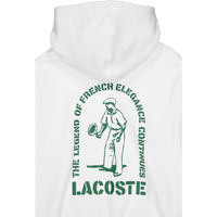 Loose Fit Printed Hoodie White