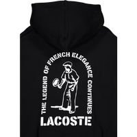 Loose Fit Printed Hoodie Black
