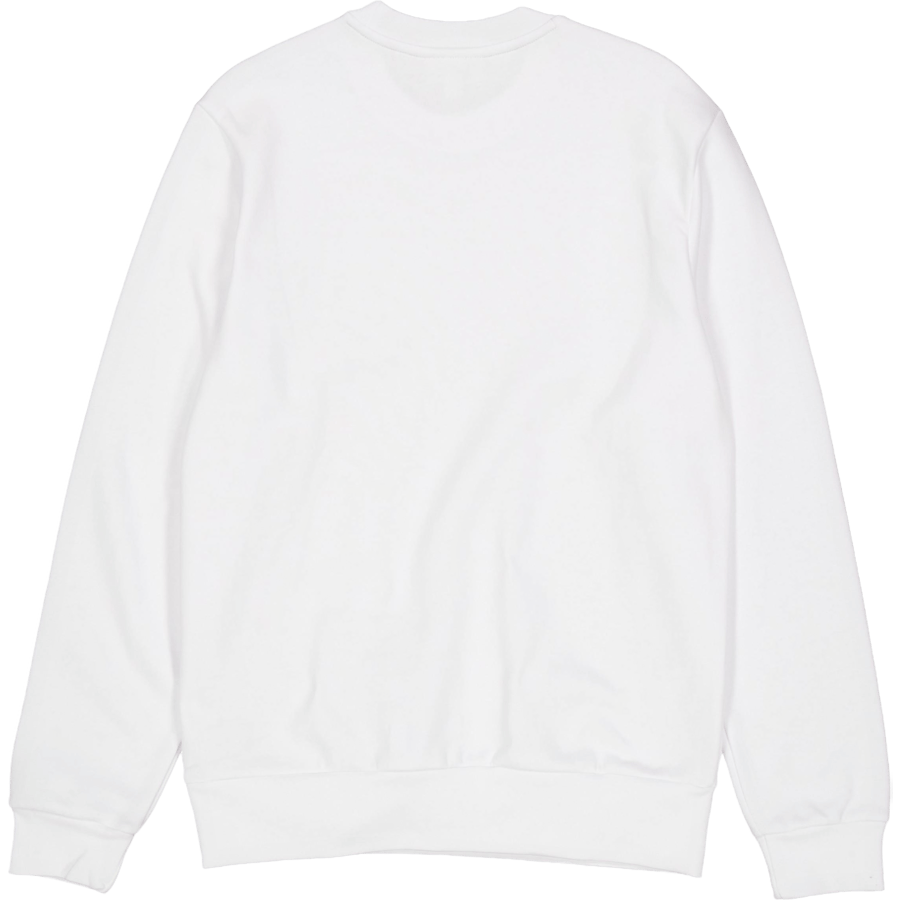 Fleece Crew Neck Sweatshirt White