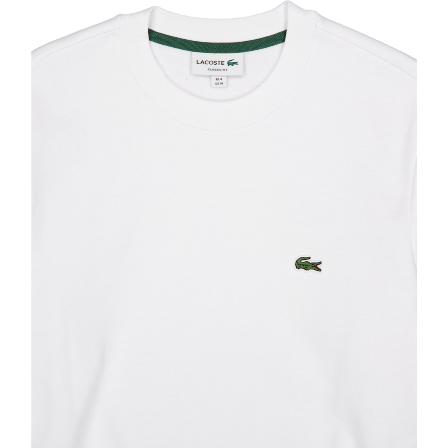 Fleece Crew Neck Sweatshirt White