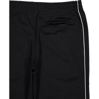 Trim Accent Piqué Sweatpants Black