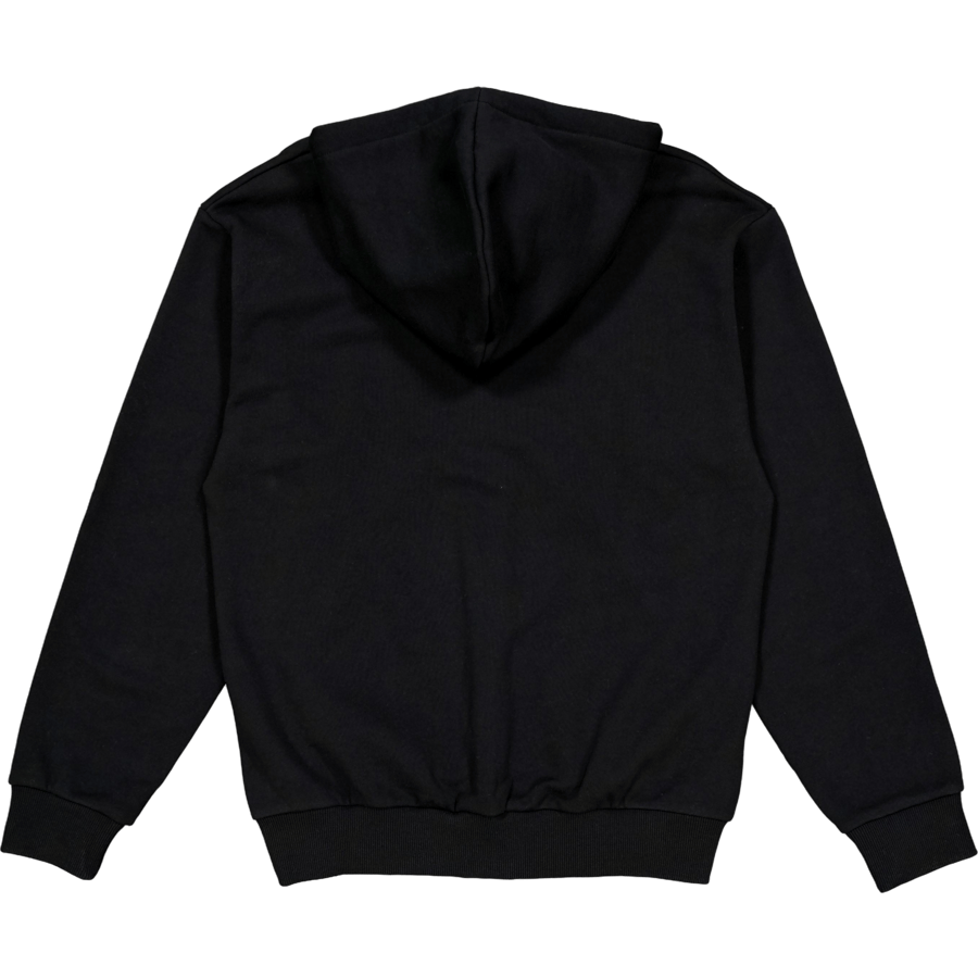Zip-up Fleece Hoodie Black