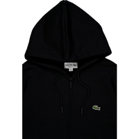 Zip-up Fleece Hoodie Black