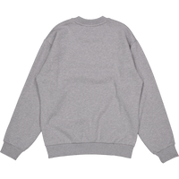 Cotton Fleece Sweatshirt Silver Chine