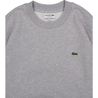 Cotton Fleece Sweatshirt Silver Chine