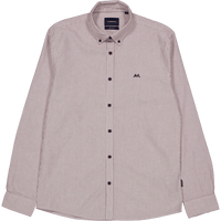Oxford Shirt L/s Burg/stripe
