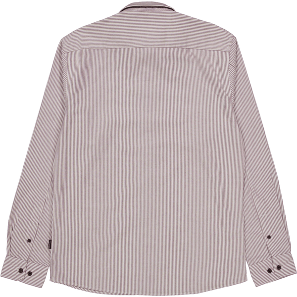 Oxford Shirt L/s Burg/stripe