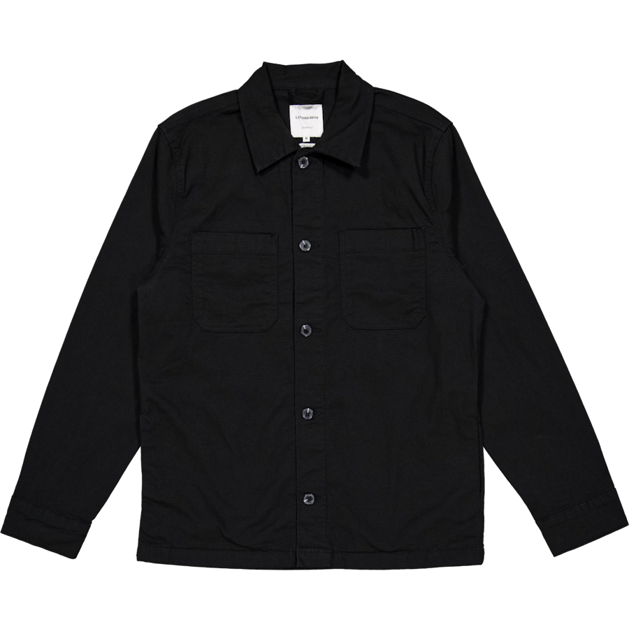 Rip Stop Overshirt Black