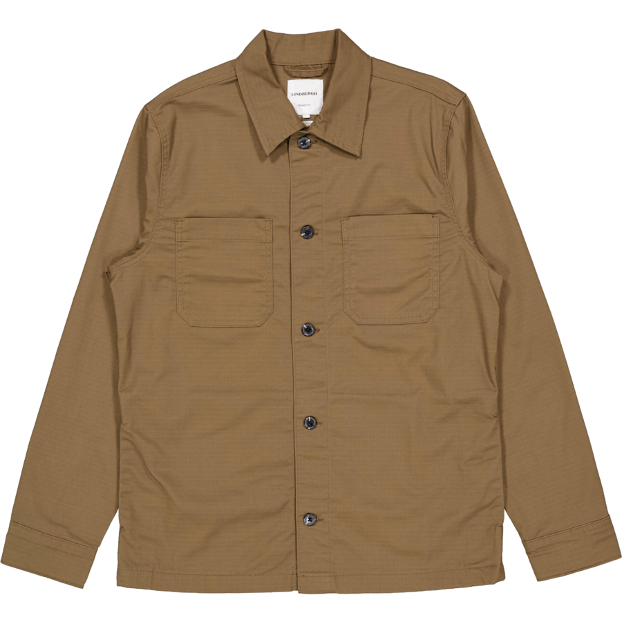 Rip Stop Overshirt Brown